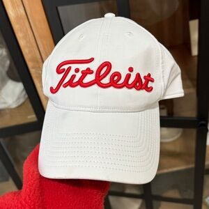 Titleist Tour Performance hat america USA flag patch embroidered logo golf red